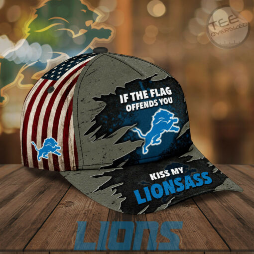 Detroit Lions Cap Custom Hat 01 1