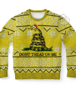 Dont Tread On Me Ugly Christmas 3D Sweater