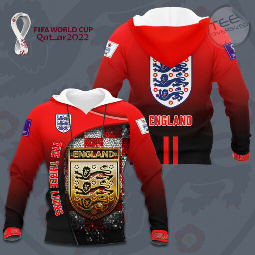 England The Three Lions 3D hoodie