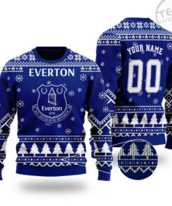 Everton FC 3D Ugly Christmas Sweater 2022