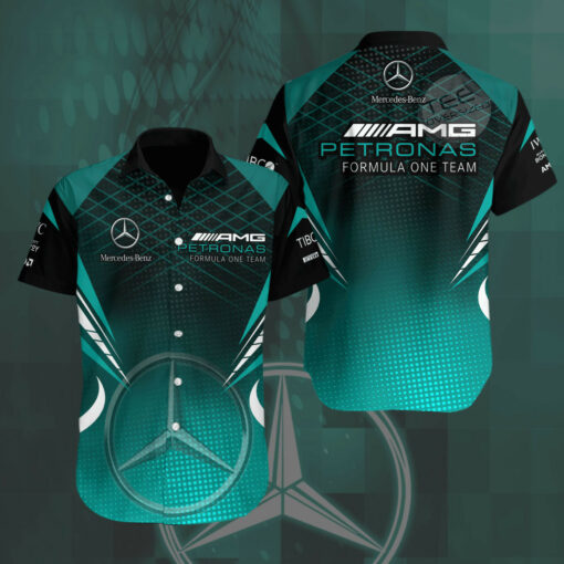 F1 2022 Mercedes AMG Petronas 3D short sleeve shirt