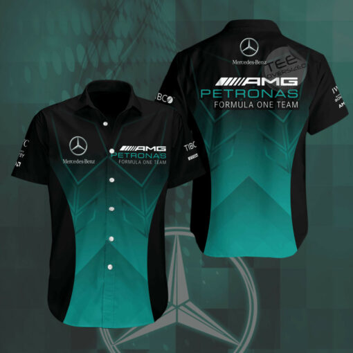 F1 Mercedes 2022 AMG Petronas 3D short sleeve shirt