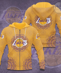 FAN designed Los Angeles Lakers LAL NBA Zip up Hoodie