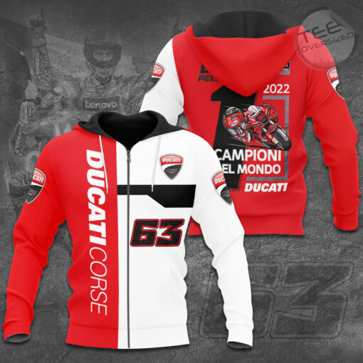 Francesco Bagnaia x Ducati Lenovo 2022 zip up hoodie