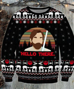 Funny Christmas Hello There Ugly Christmas 3D Sweater