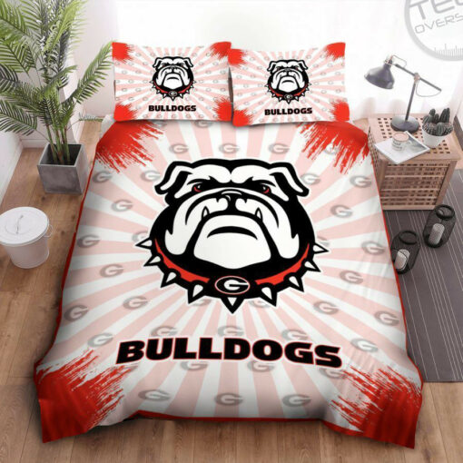 Georgia Bulldogs bedding set – duvet cover pillow shams 04