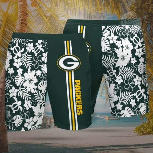 Green Bay Packers 3D Hawaiian Shirt Hawaiian Shorts 04