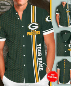 Green Bay Packers 3D Short Sleeve Dress Shirt 03