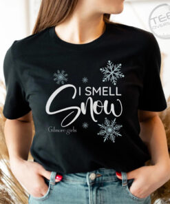 I Smell Snow Black Oversized T shirt