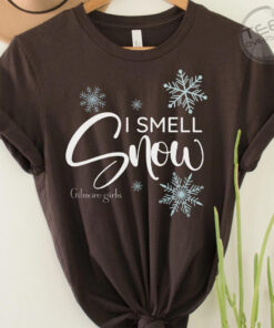 I Smell Snow Brown Oversized T shirt