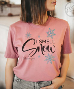I Smell Snow Pink Oversized T shirt