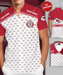 Kansas City Chiefs 3D Short Sleeve Dress Shirt 04