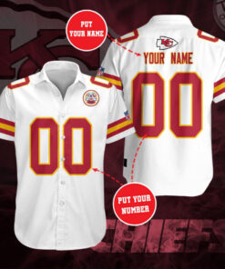Kansas City Chiefs 3D Short Sleeve Dress Shirt 07