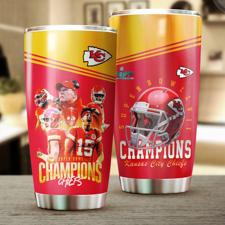 Kansas City Chiefs KC Champions Tumbler Cup - OversizedTee.com