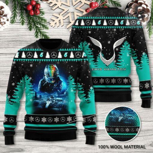 Lewis Hamilton 3D Ugly Sweater