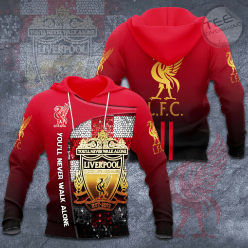 Liverpool FC Youll Never Walk Alone 3D hoodie