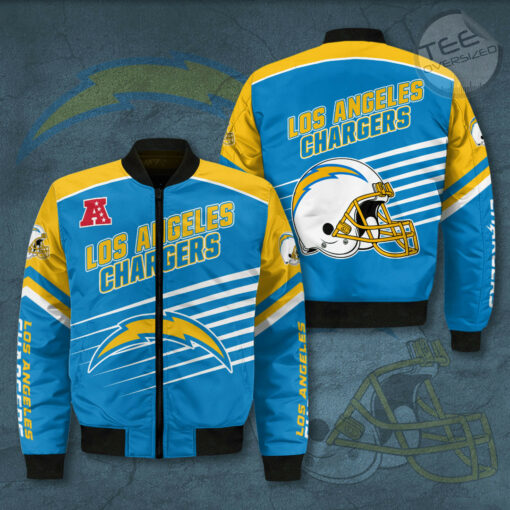 Los Angeles Chargers 3D Bomber Jacket 01