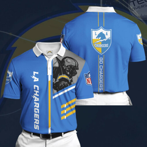 Los Angeles Chargers 3D Polo 01