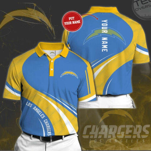 Los Angeles Chargers 3D Polo 02