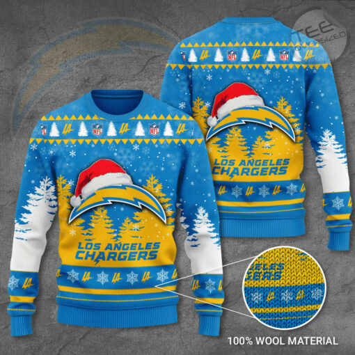 Los Angeles Chargers 3D Ugly Sweater