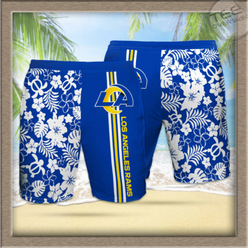 Los Angeles Rams 3D Hawaiian Shorts