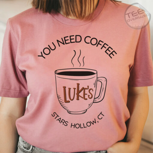 Lukes Coffee Pink Oversized T shirt