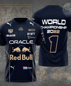 Max Verstappen x Red Bull Racing 3D T shirt