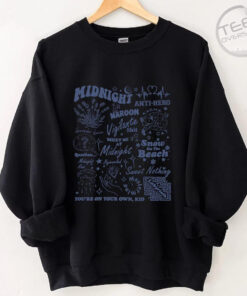 Meet Me At Midnight Oversized Sweatshirt Black