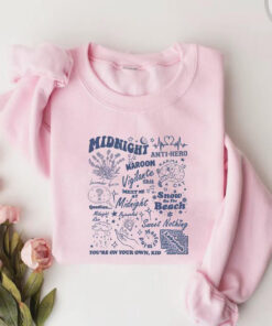 Meet Me At Midnight Oversized Sweatshirt Pink