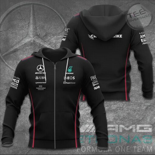 Mercedes AMG Petronas Zip up Hoodie F1 Clothes
