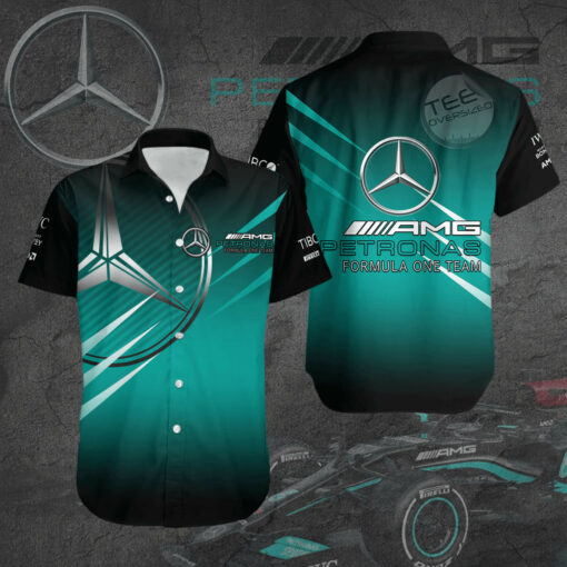 Mercedes And Petronas 3D short sleeve shirt
