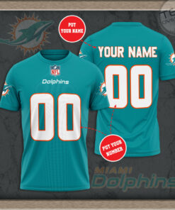 Miami Dolphins 3D T shirt 04