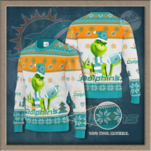 Miami Dolphins 3D sweater 03