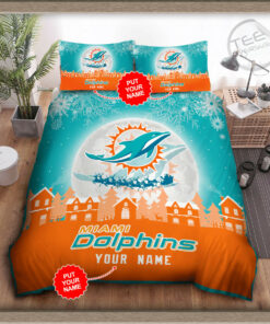 Miami Dolphins bedding set 01