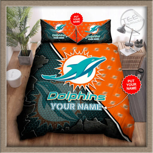 Miami Dolphins bedding set 03