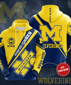 Michigan Wolverines 3D Hoodie 02