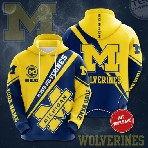 Michigan Wolverines 3D Hoodie 02
