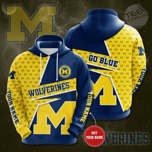 Michigan Wolverines 3D Hoodie 03
