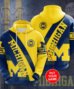 Michigan Wolverines 3D Hoodie 05