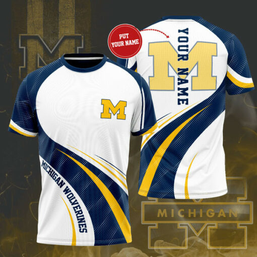 Michigan Wolverines 3D T shirt 01