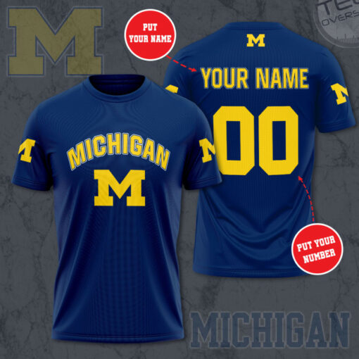 Michigan Wolverines 3D T shirt 03