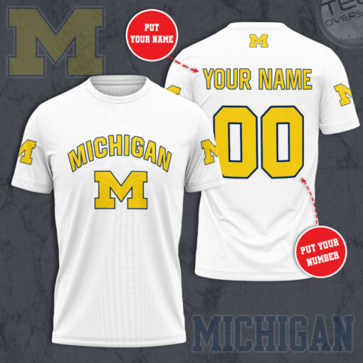 Michigan Wolverines 3D T shirt 04
