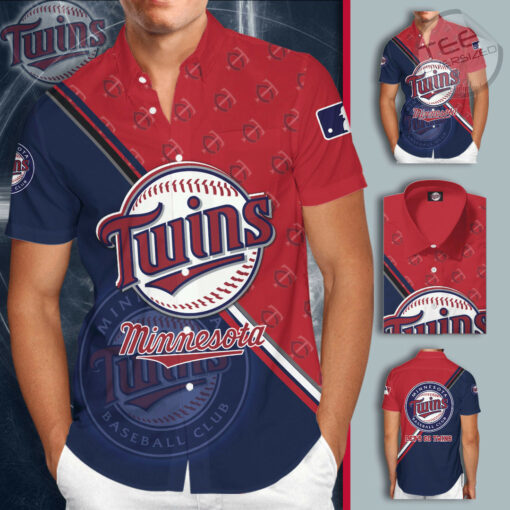 Minnesota Twins Sleeve Dress Shirt 03