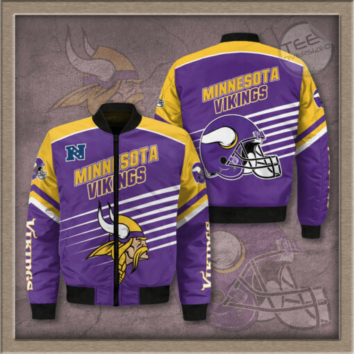 Minnesota Vikings 3D Bomber Jacket 01