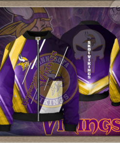 Minnesota Vikings 3D Bomber Jacket 05