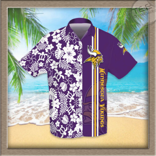 Minnesota Vikings 3D Hawaiian Shirt 02