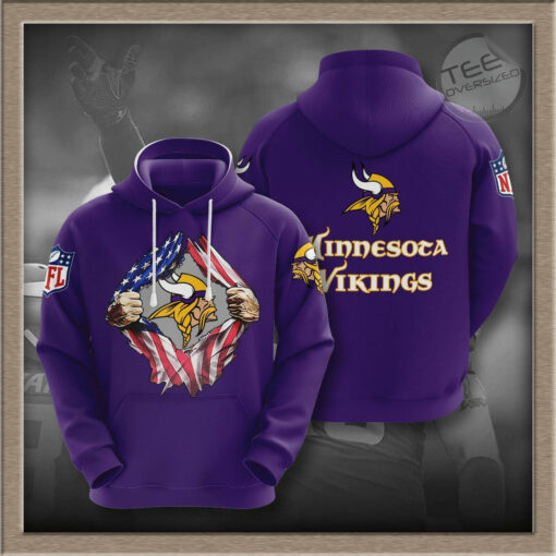 Minnesota Vikings 3D hoodie 012