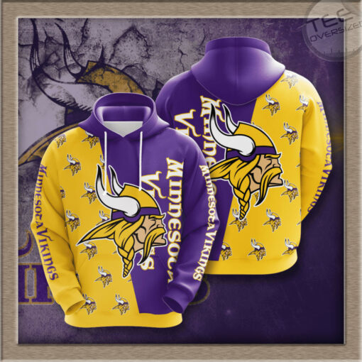 Minnesota Vikings 3D hoodie 02