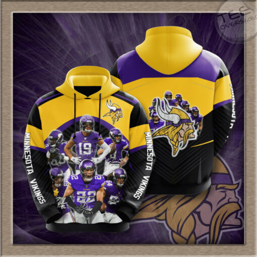 Minnesota Vikings 3D hoodie 09