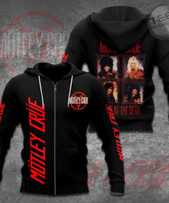Motley Crue 3D Apparels zip hoodie